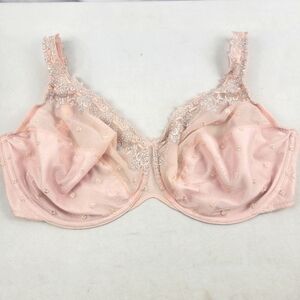 Lovable unlined lace trim underwire bra in size 44DDD